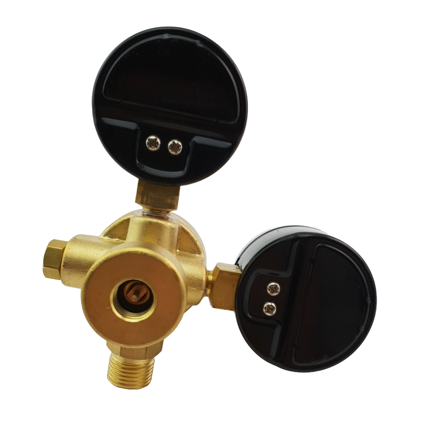 Regulator for O2 (M12) Disposable Tanks, 0-10bar, 5/8-18 RH outlet